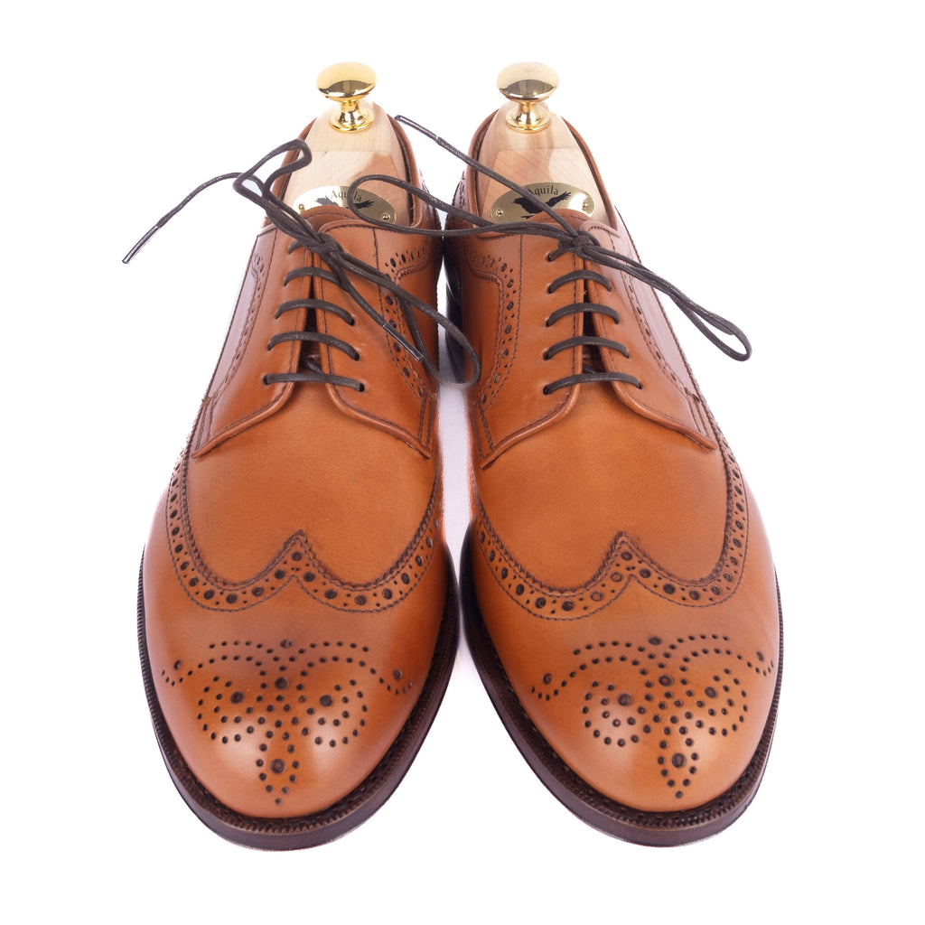 Box Calf Cognac Brogue Derbies