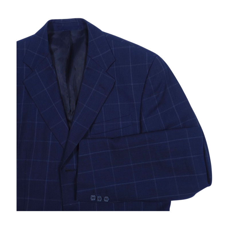 Alter Stockholm Navy Windowpane Sport Coat