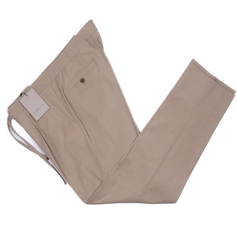 Beige Drawstring Casual Trouser