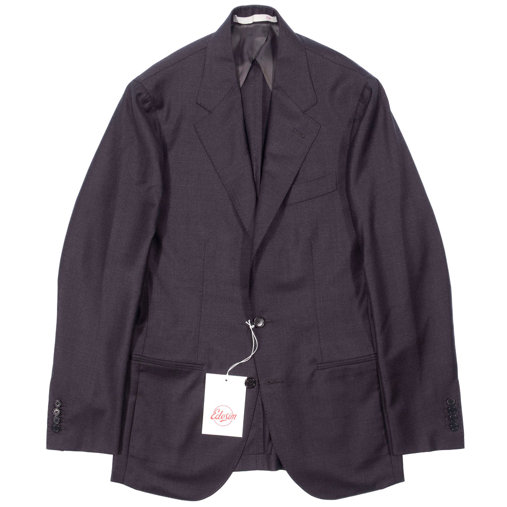 Neapolitan Hand Tailored Charcoal Business Suit Sz 50