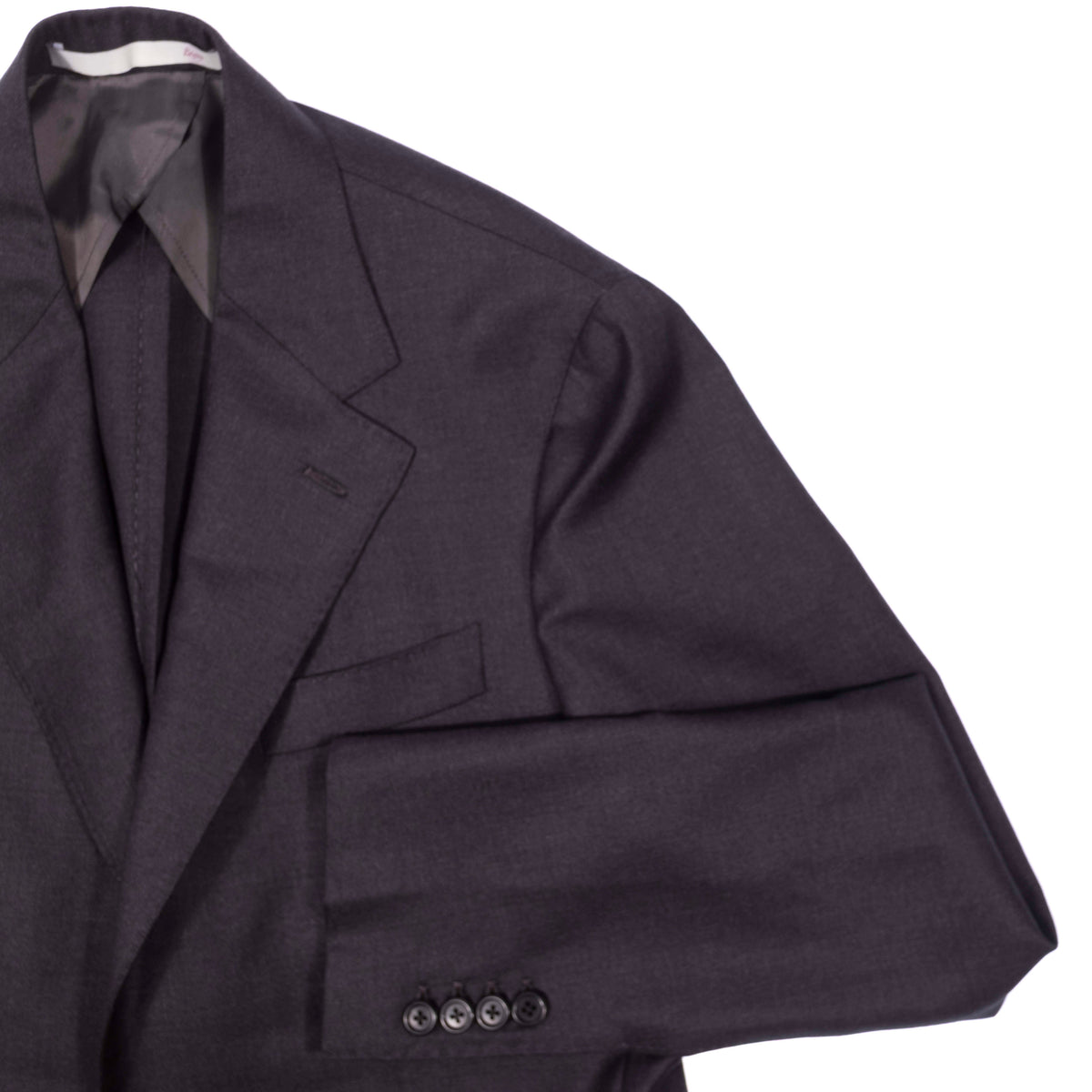 Neapolitan Hand Tailored Charcoal Business Suit Sz 50