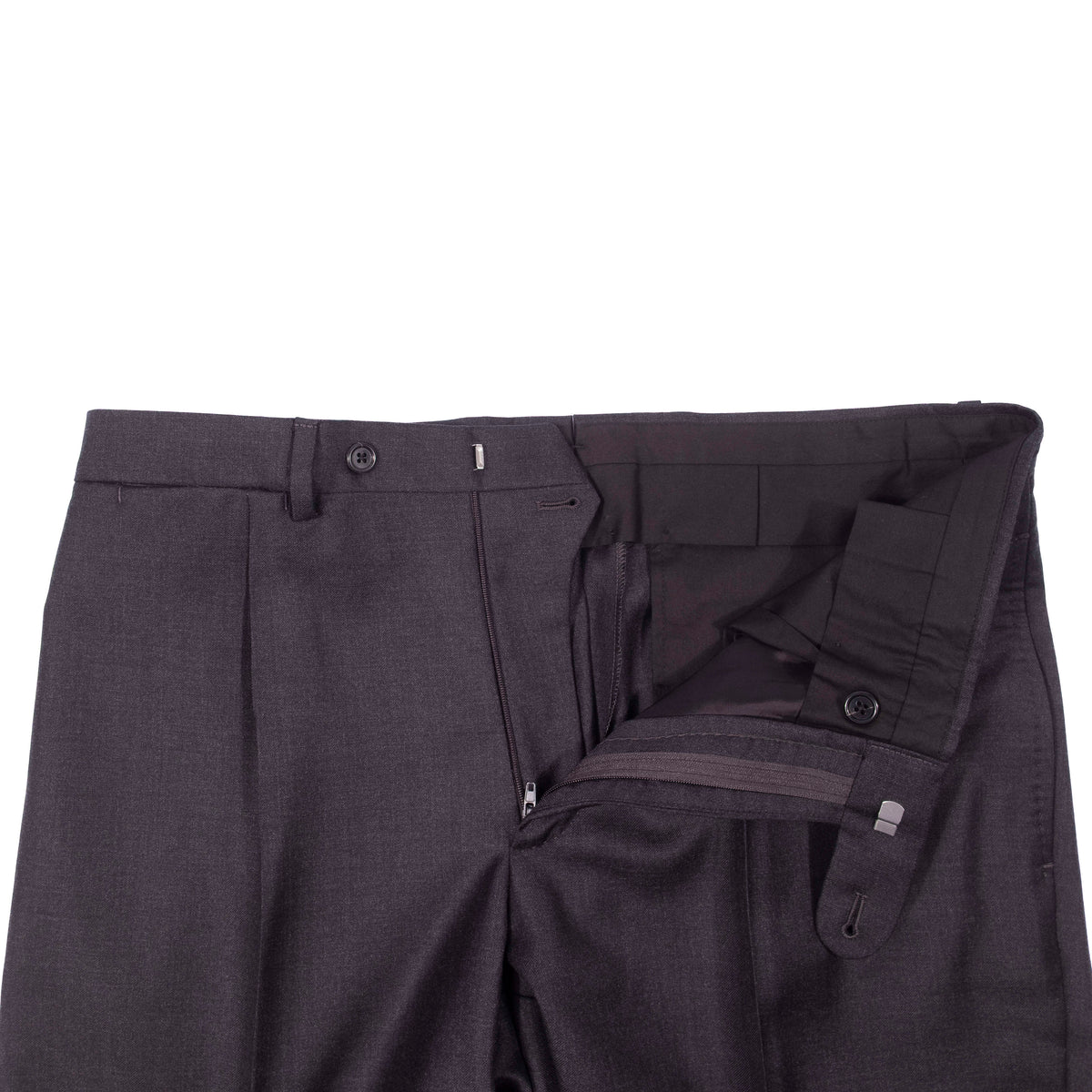 Neapolitan Hand Tailored Charcoal Business Suit Sz 50