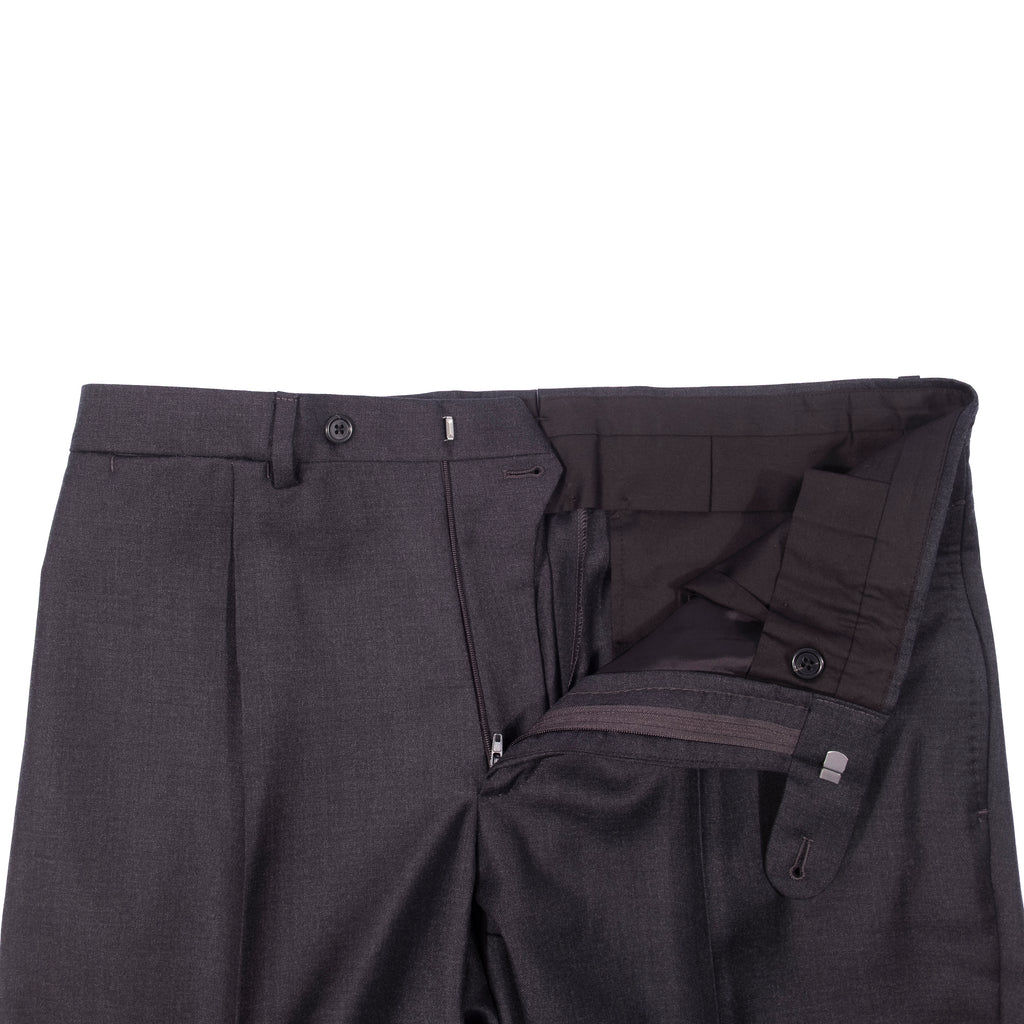 Neapolitan Hand Tailored Charcoal Business Suit Sz 50