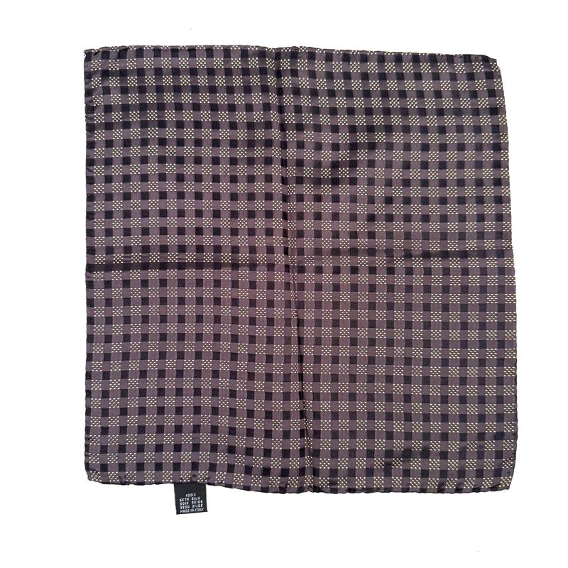 Black Checks Pocket Square