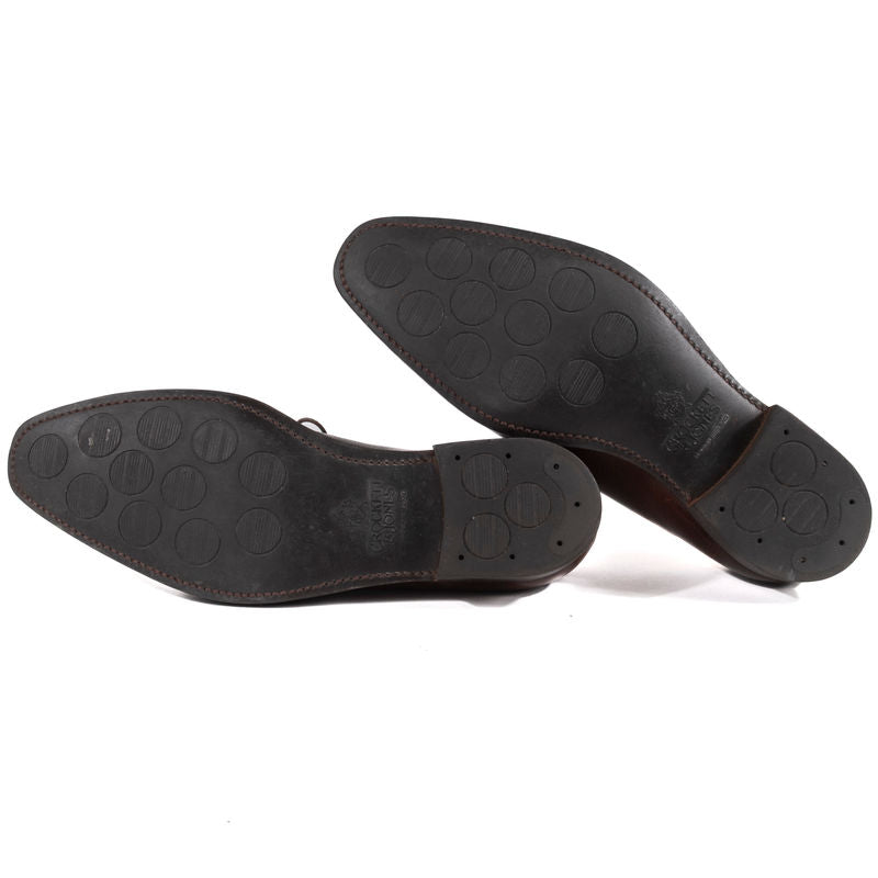 Crockett & Jones Brown Whole Cut Oxfords