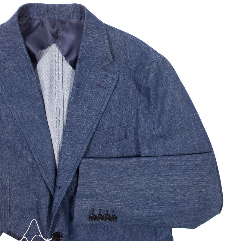 Est Retail Price 10 000 SEK - Eduardo de Simone Blue Denim Sport Coat 52