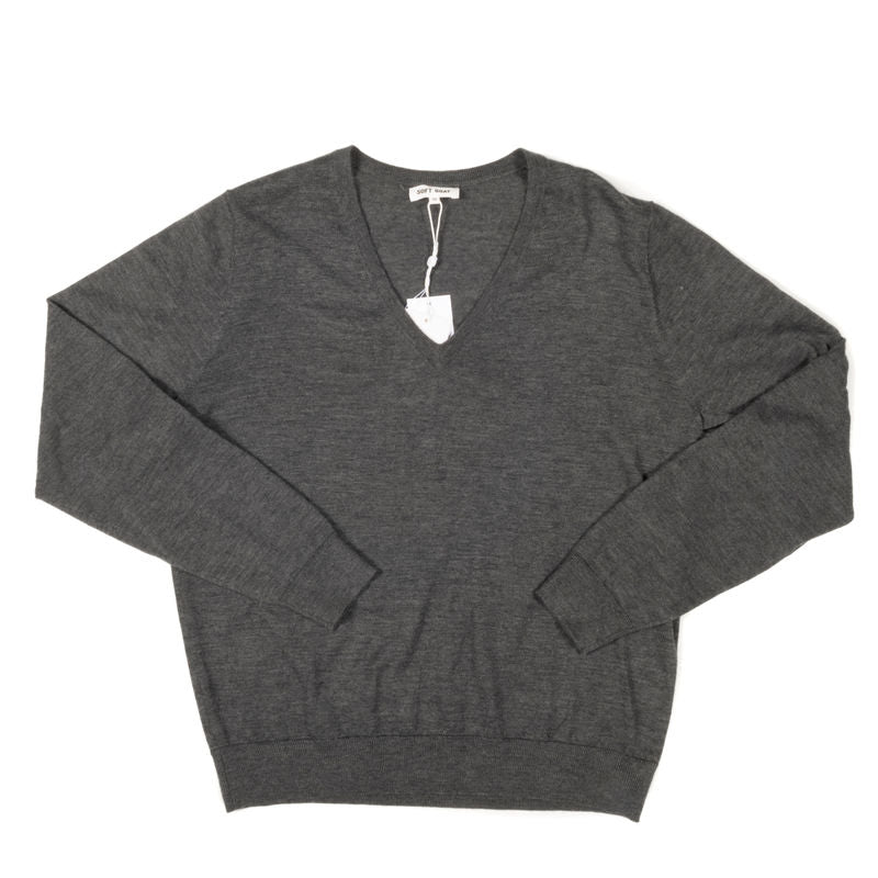 Men's Fine Knit V-neck Flannel Sz M (EU)