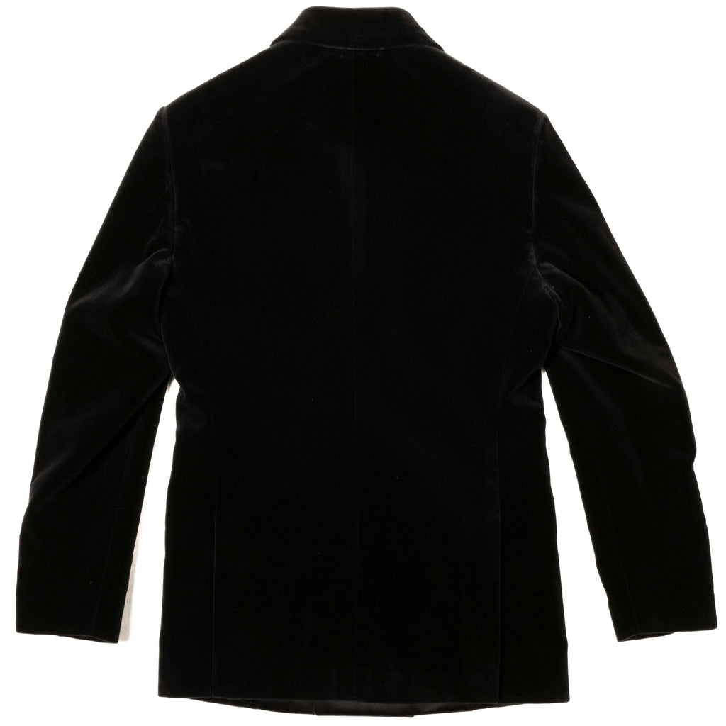 Est Retail Price 20 000 SEK -Neapolitan Hand Tailored Black Velvet Double Breasted Tuxedo Suit Sz 48