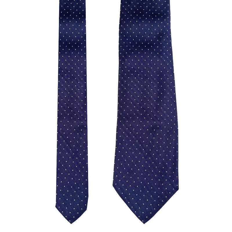 Ströms Navy Pin Dot Tie