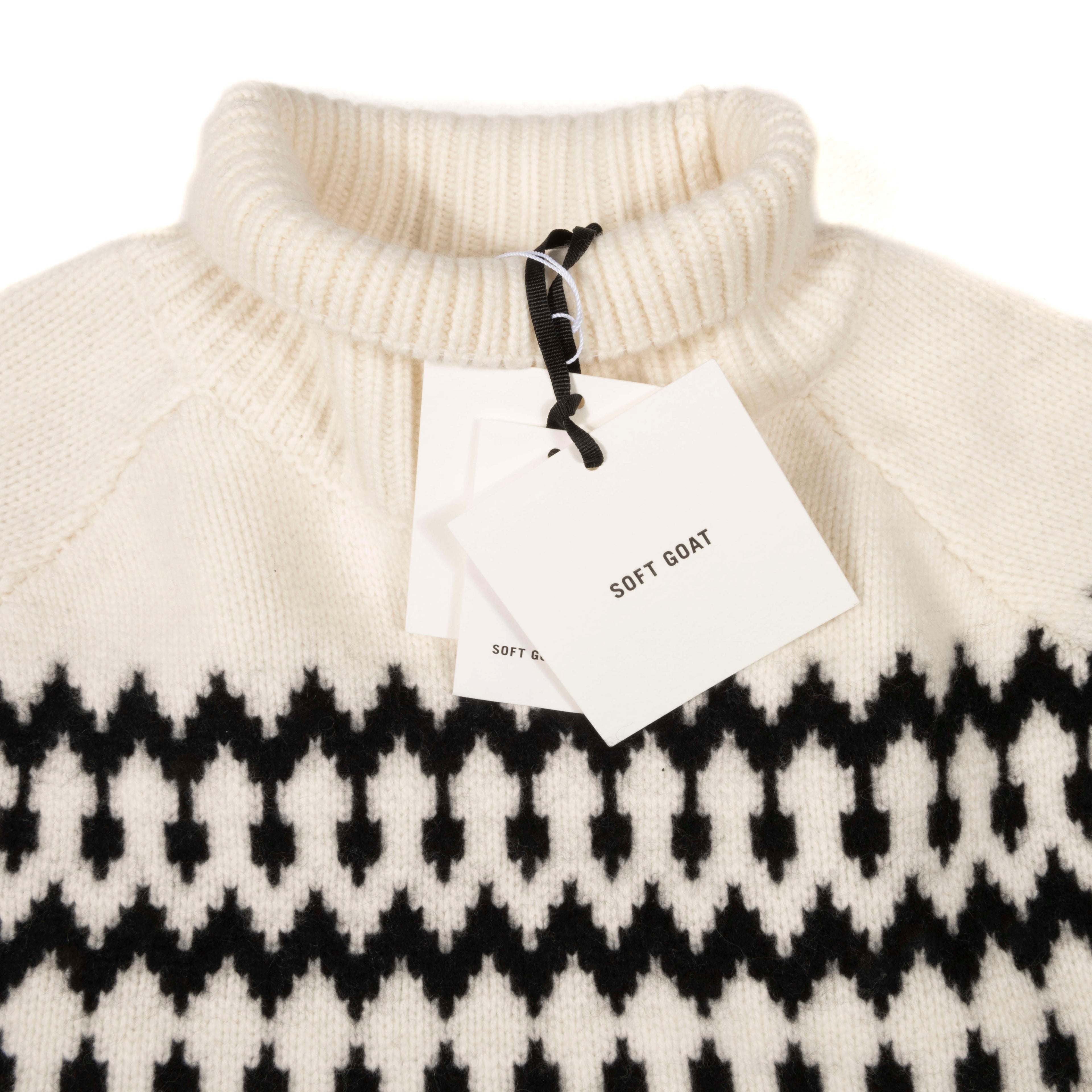 Fair Isle turtleneck White Cashmere