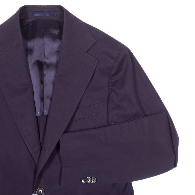 Blugiallo Navy Cotton Suit