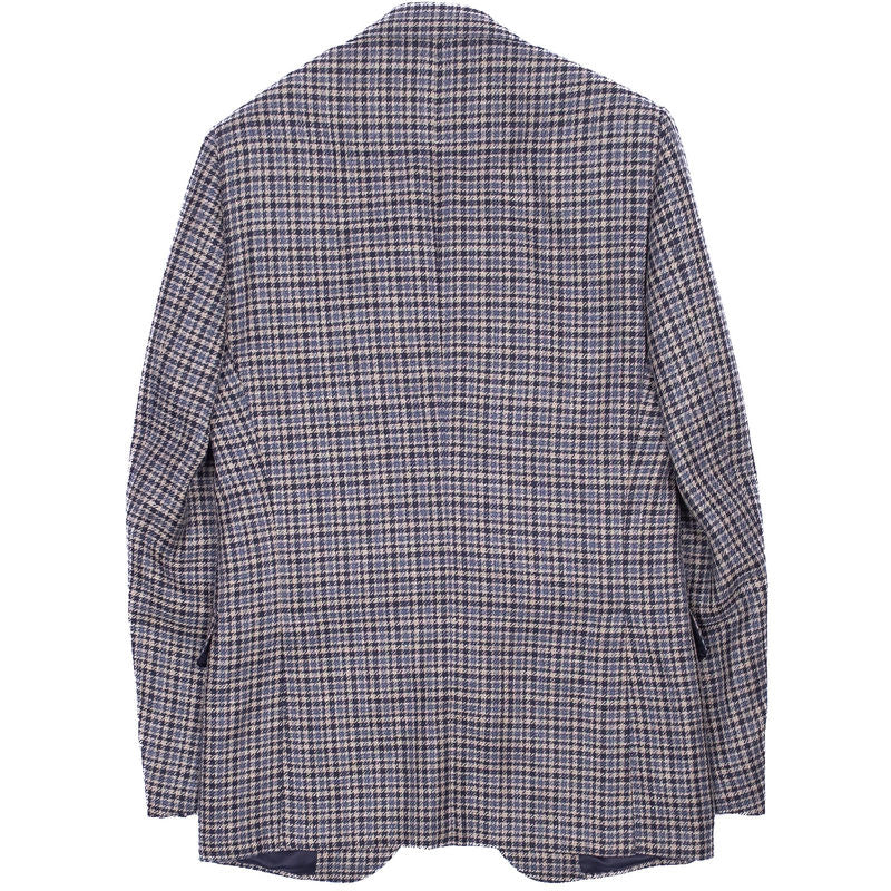 Beige with Blue Check Sport Coat