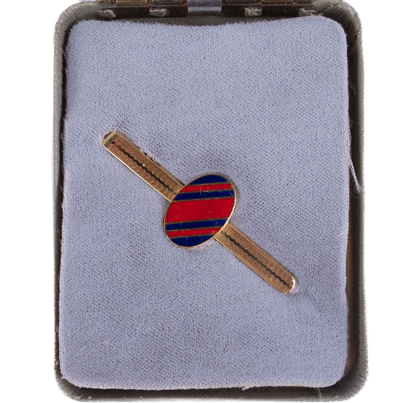 Blue and Red Tie Pin