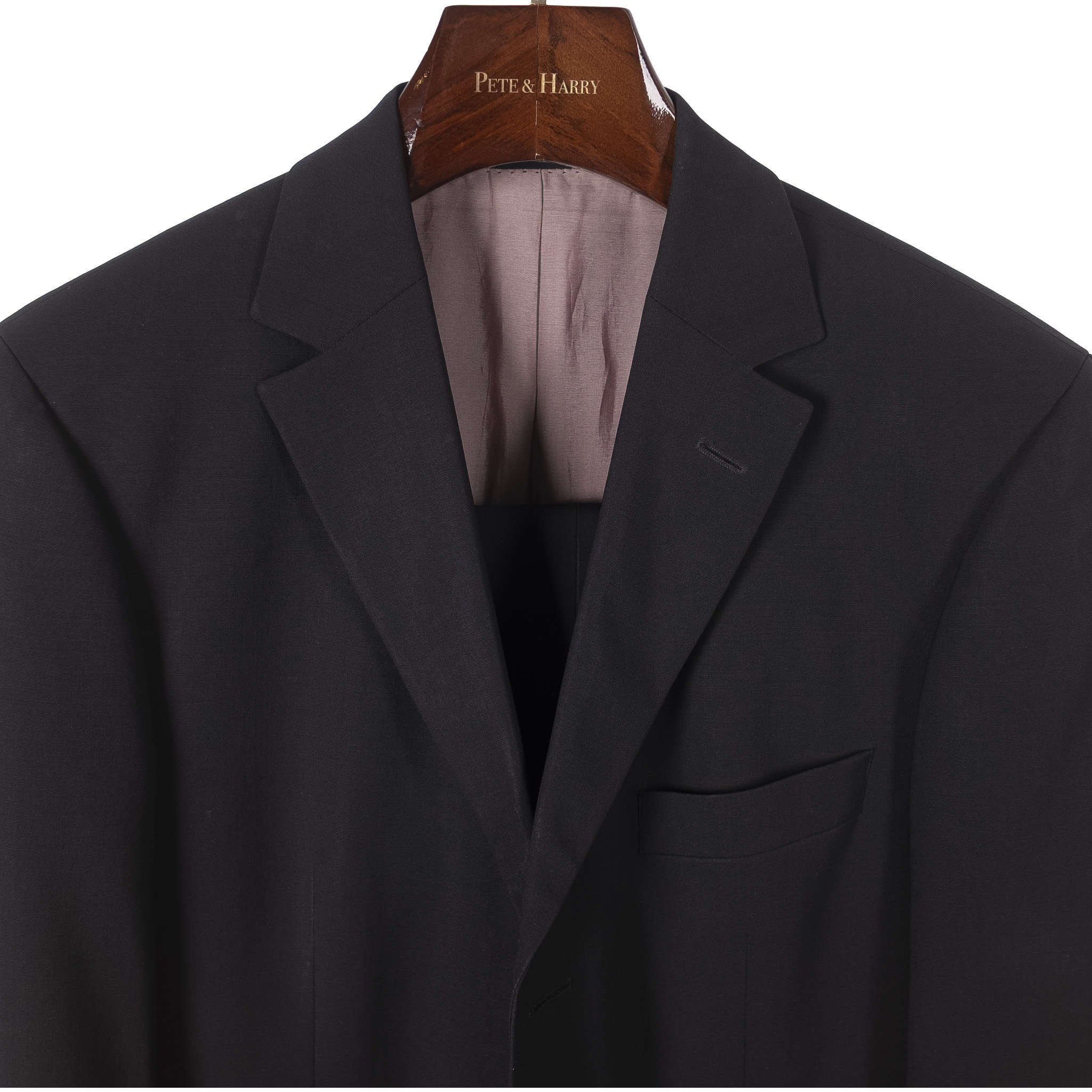 Black 3 Button Suit
