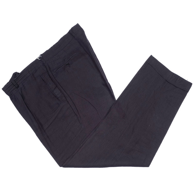 Navy Linen Trousers