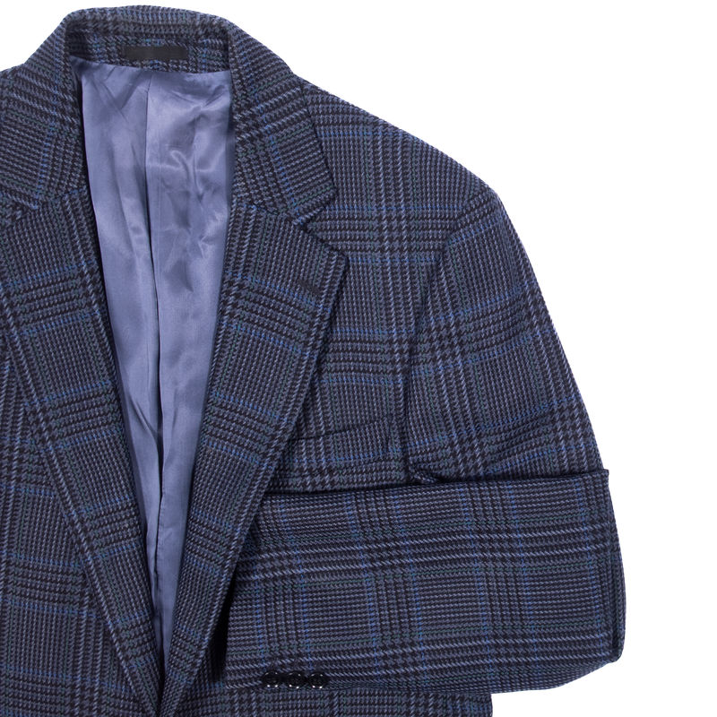 Oscar Jacobson Blue Checks Sport Coat