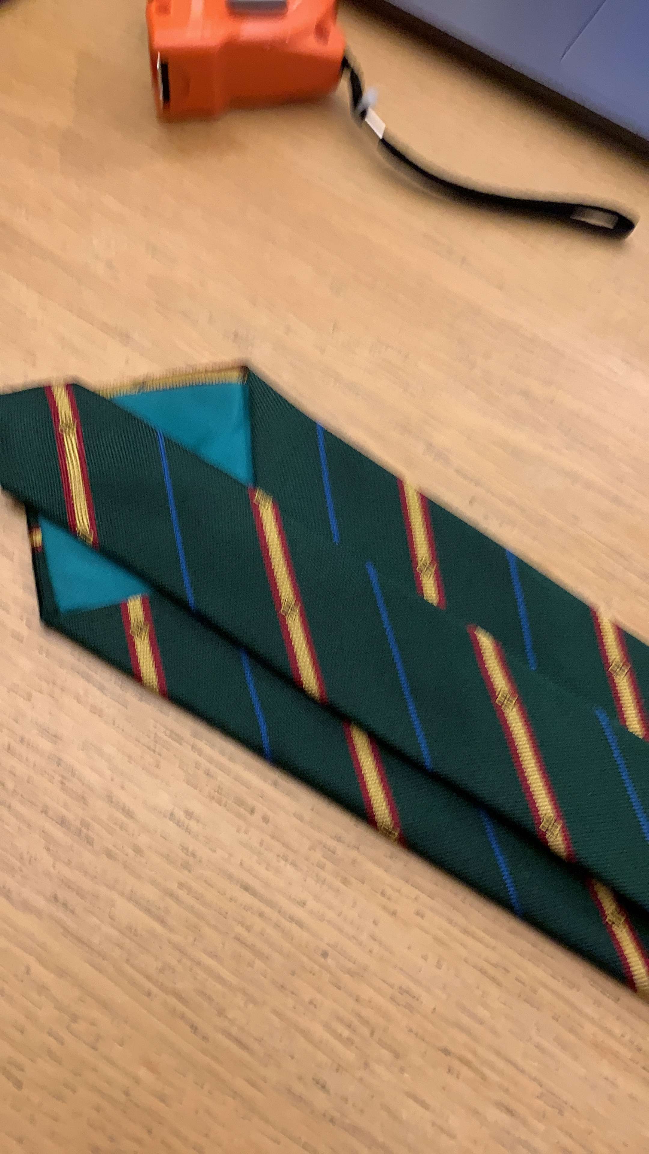 Green Striped Tie