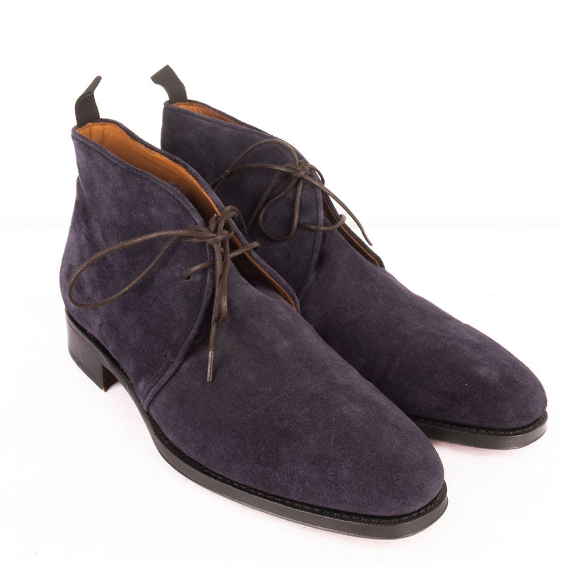 Blue Suede Chukka Boots