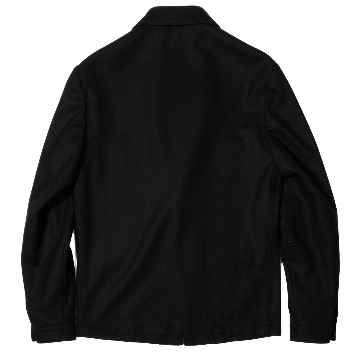 Neapolitan Hand Tailored Navy Utility Jacket, Wool, Sz 52