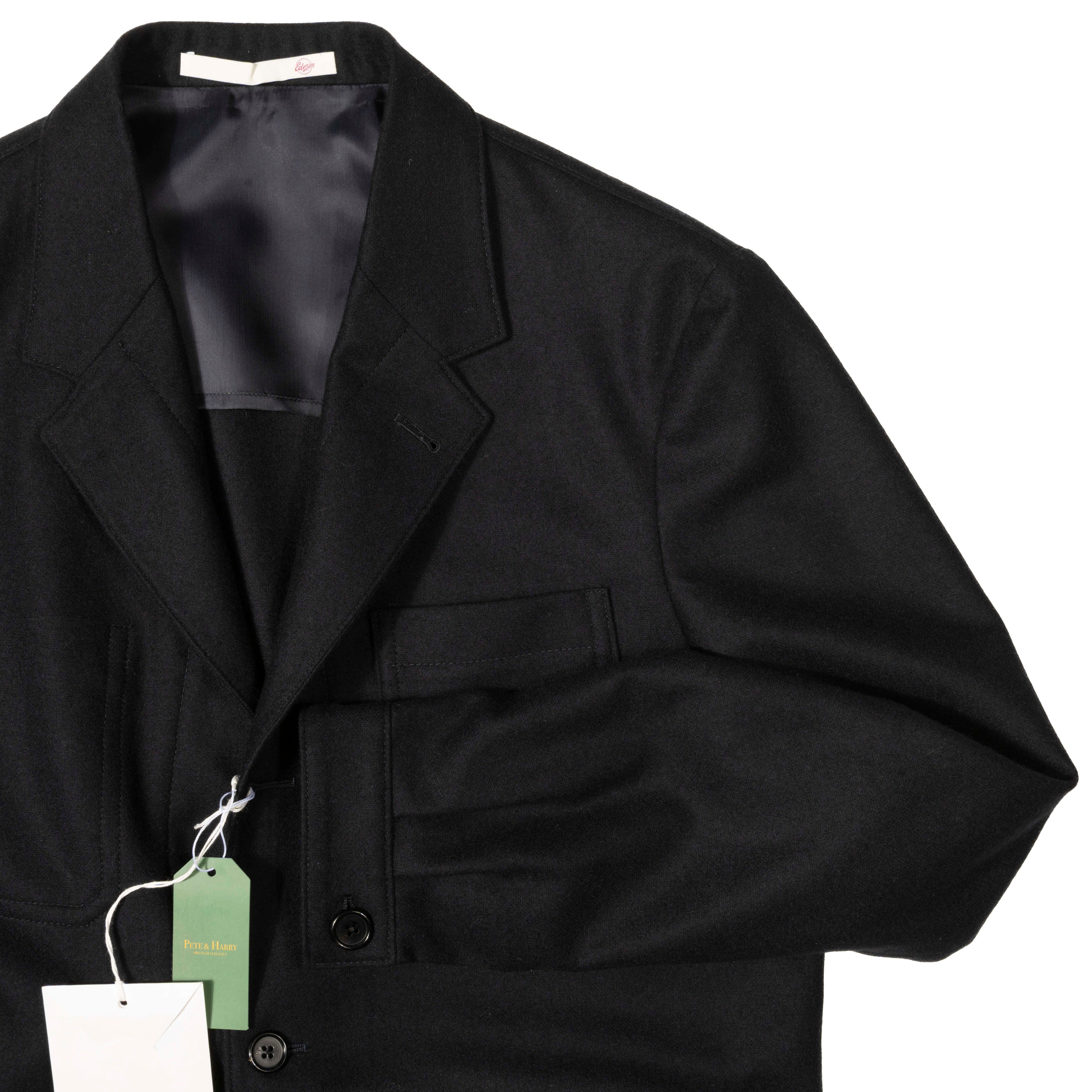 Est Retail Price 12 000 SEK - Eduardo de Simone Navy Utility Jacket, Wool, Sz 52