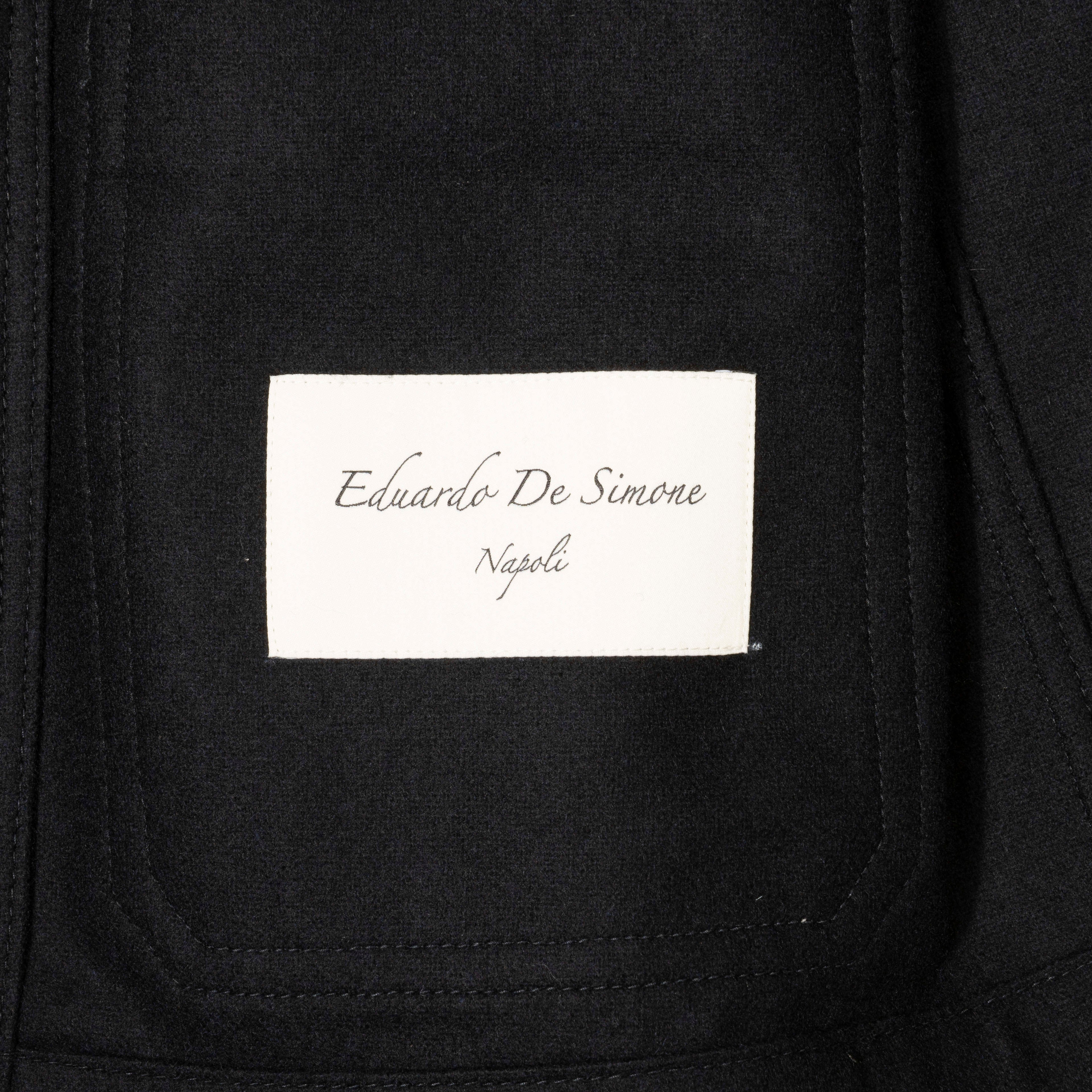 Est Retail Price 12 000 SEK - Eduardo de Simone Navy Utility Jacket, Wool Sz 52