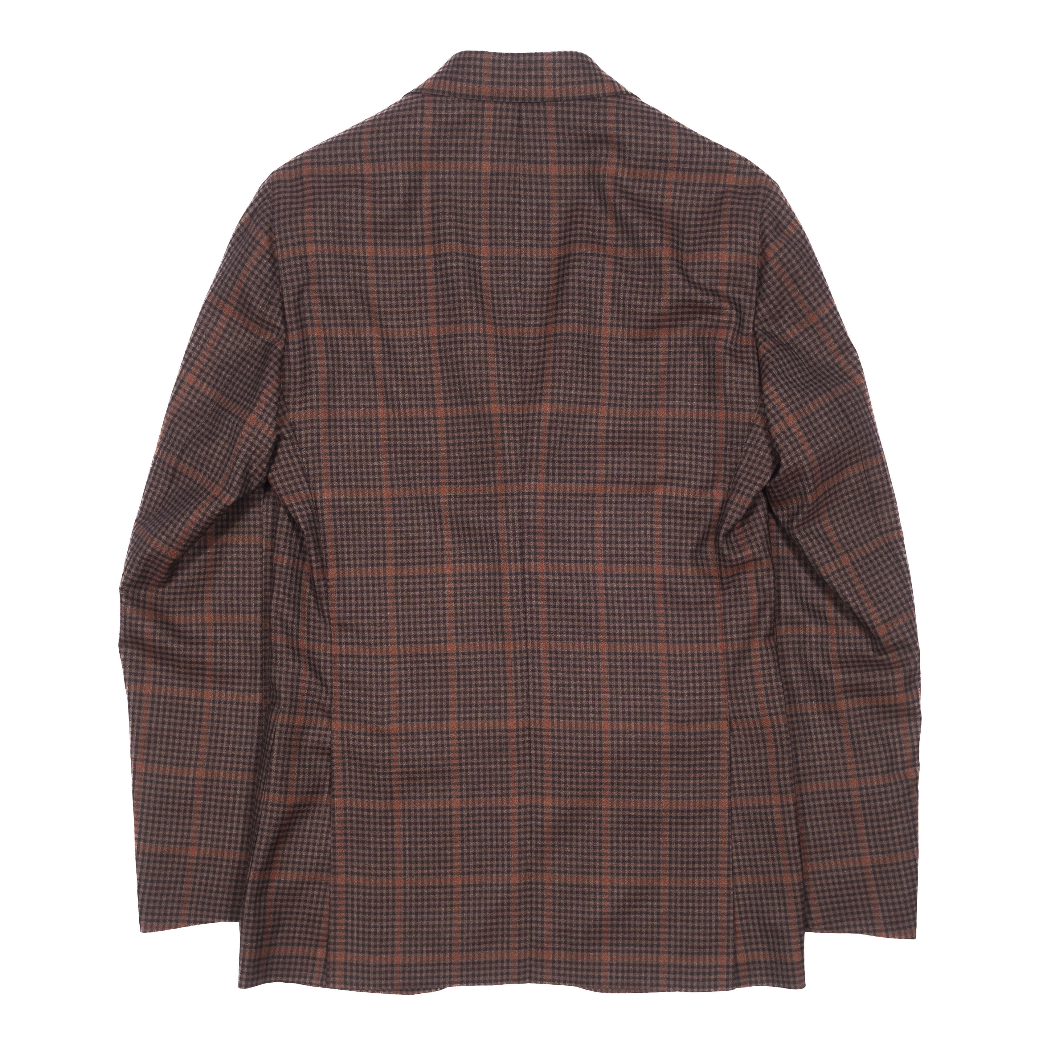 Neapolitan Hand Tailored Brown Check Sport Coat Sz 50