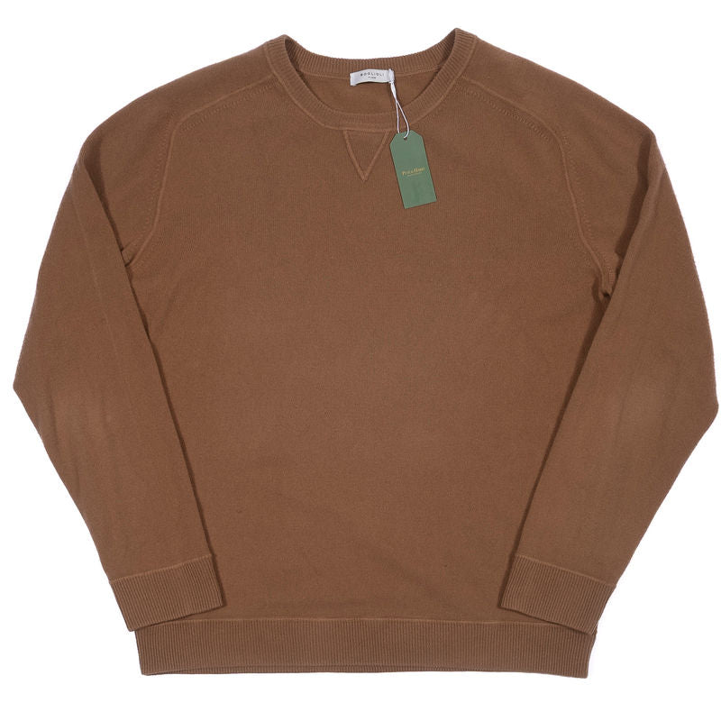 Boglioli Brown Wool Crewneck