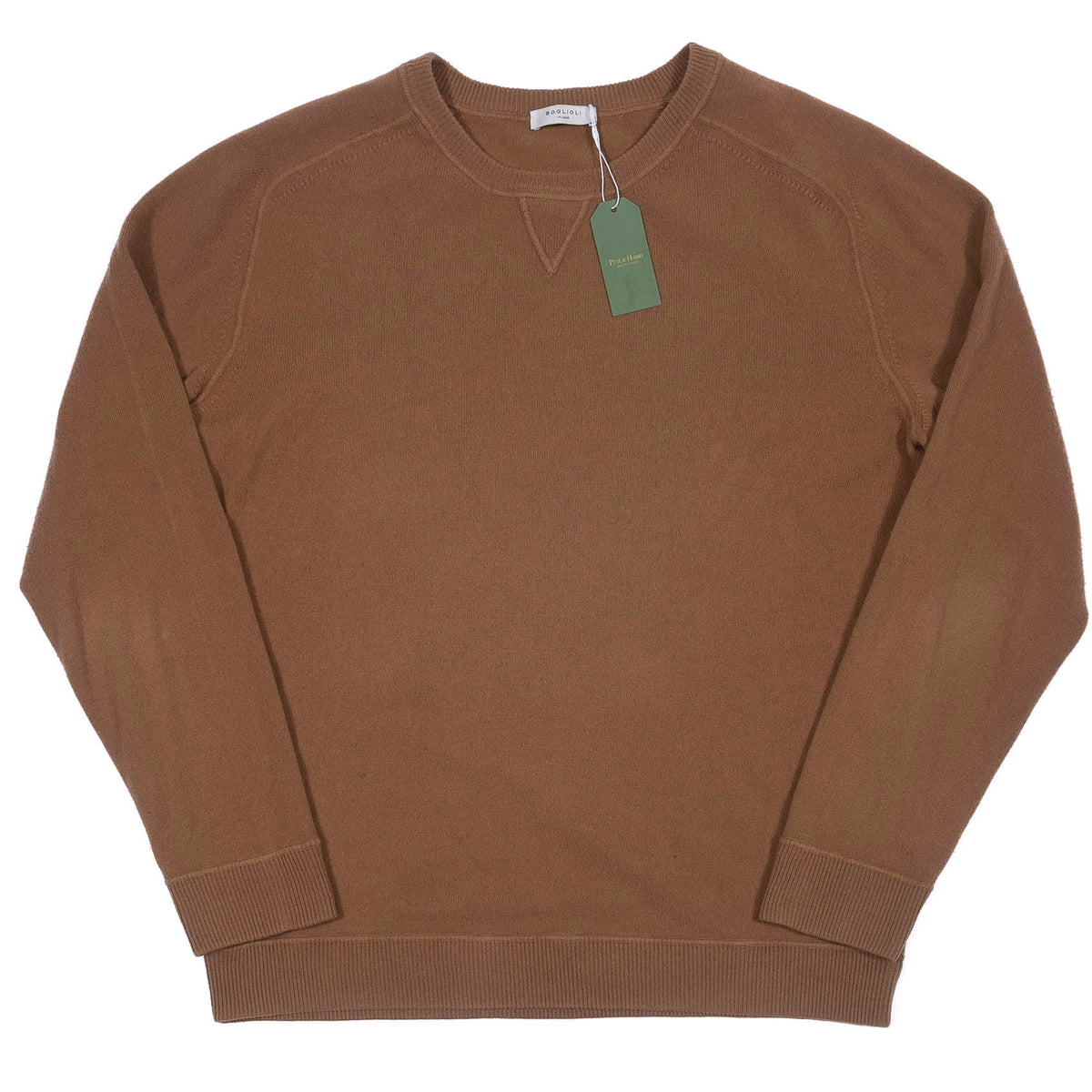 Boglioli Brown Wool Crewneck
