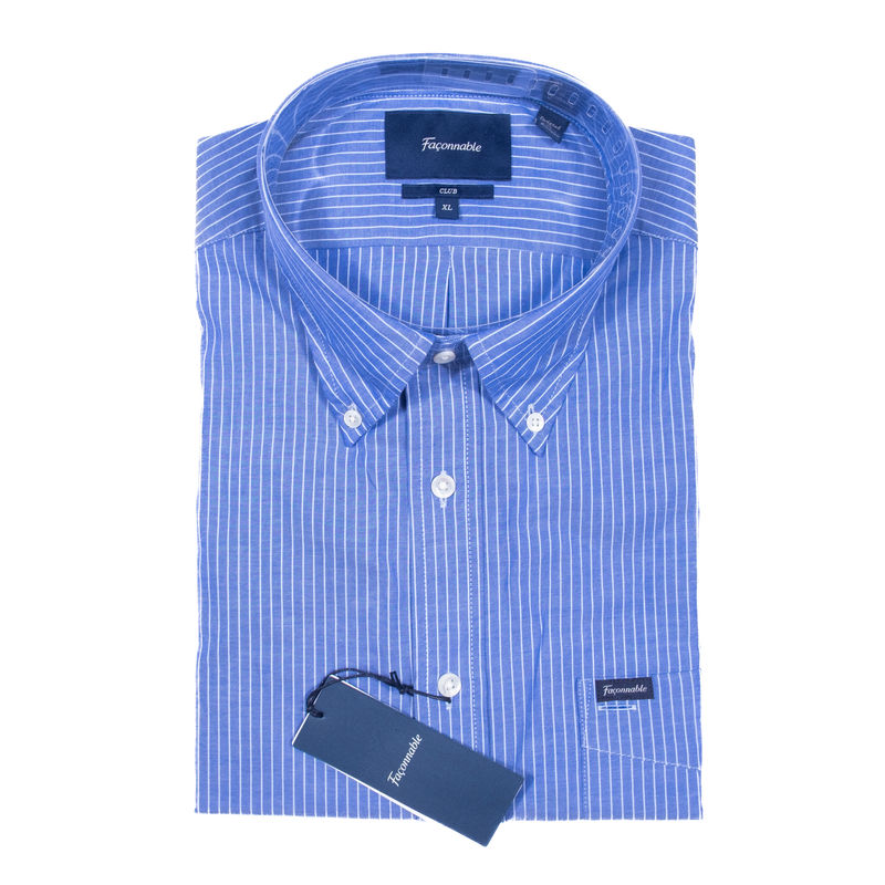 Façonnable Blue Striped Buttondown Shirt