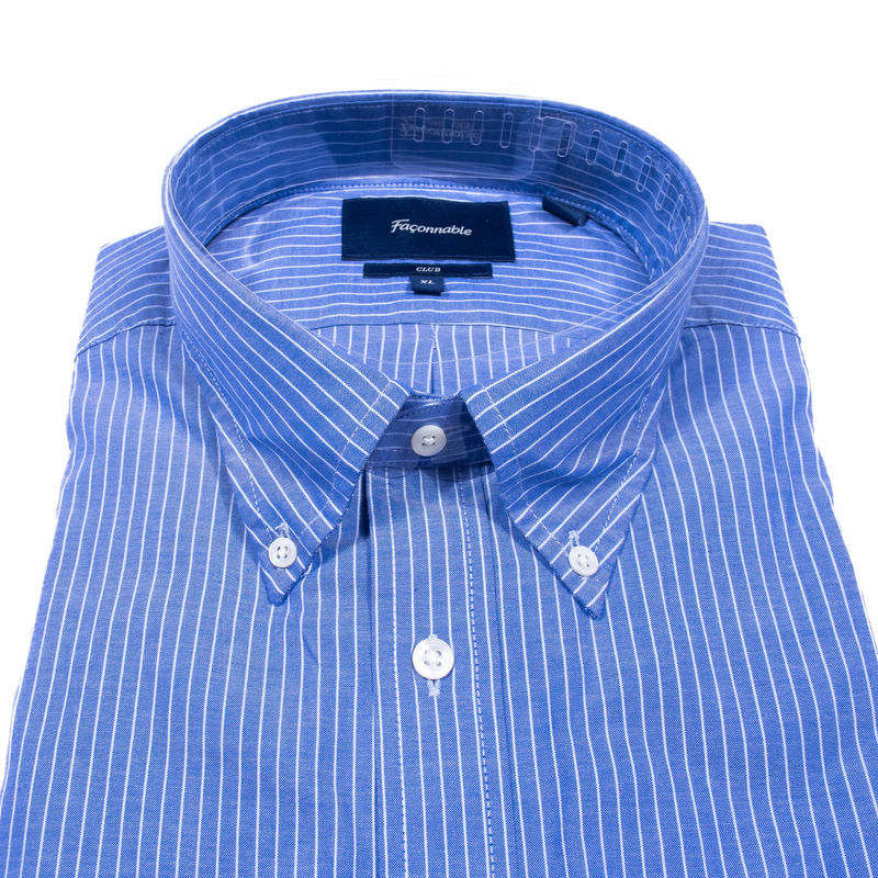 Façonnable Blue Striped Buttondown Shirt