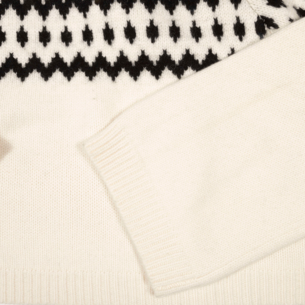 Fair Isle turtleneck White Cashmere