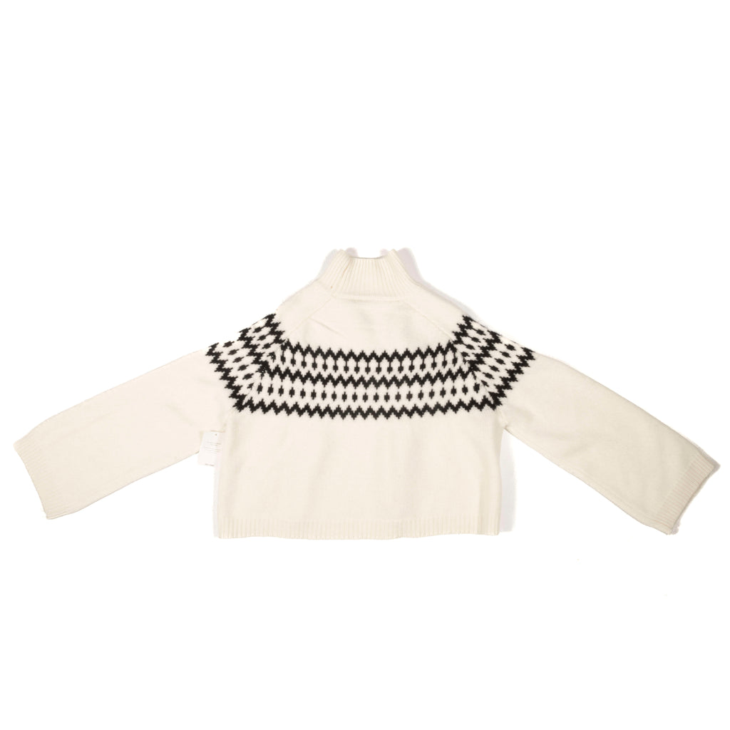 Fair Isle turtleneck White Cashmere