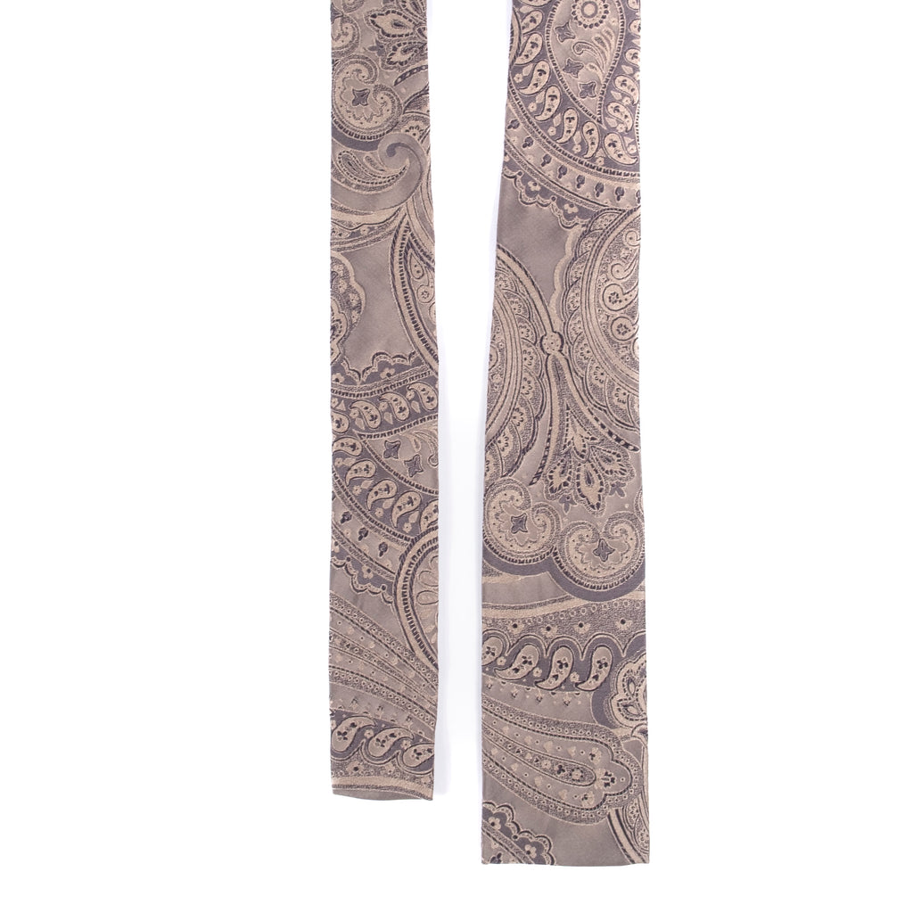 Etro Brown Tie with Paisley Patterns