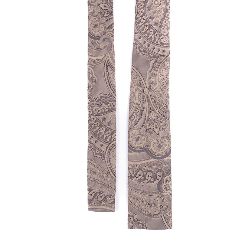 Etro Brown Tie with Paisley Patterns