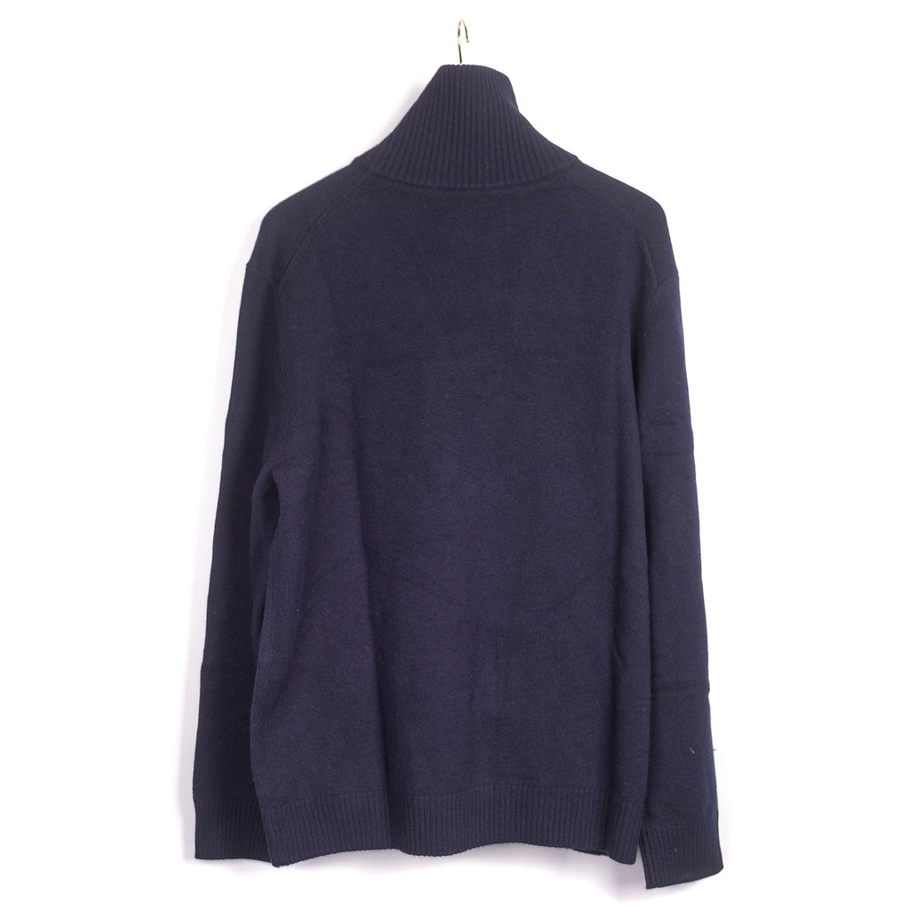 Navy Half Zip Sweater