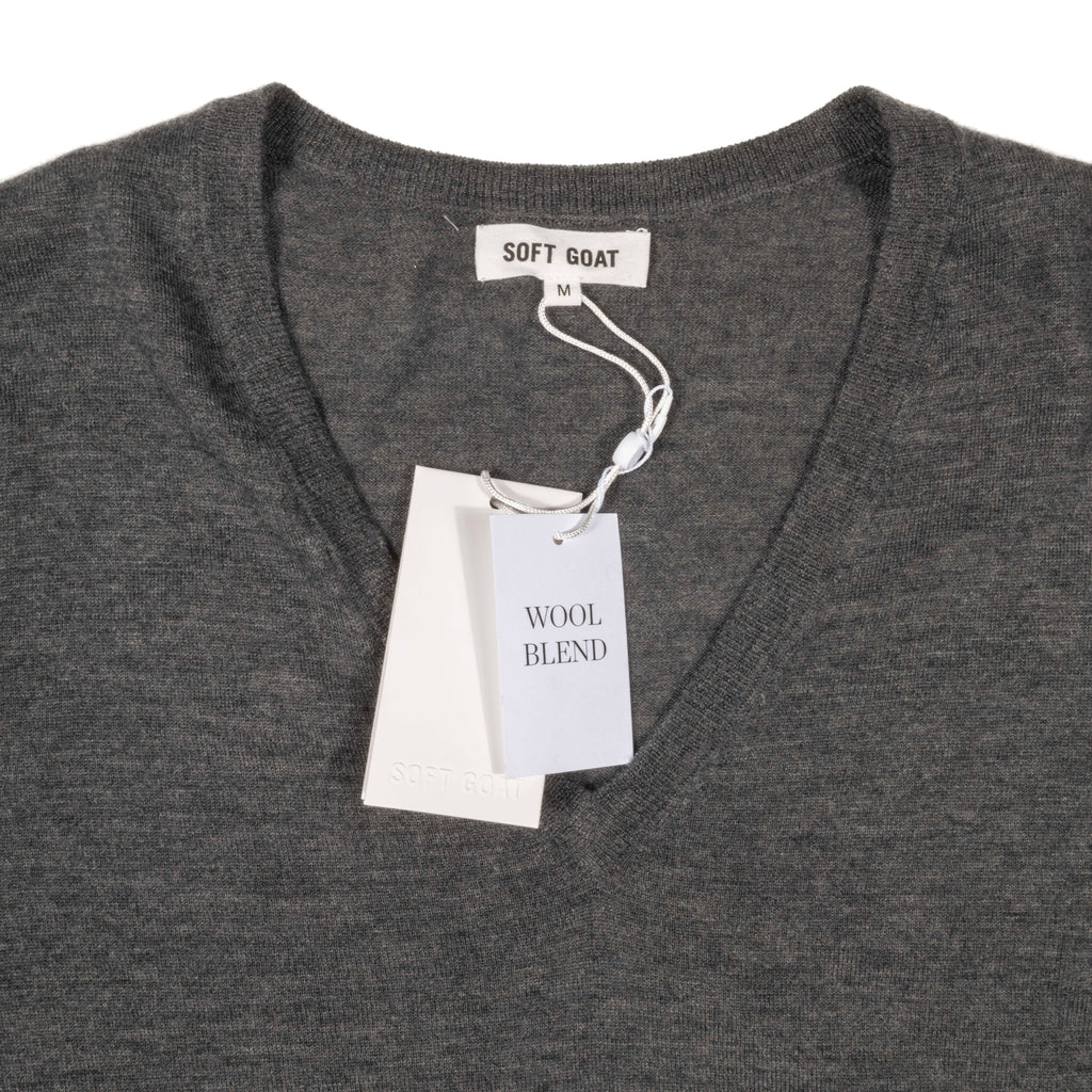 Men's Fine Knit V-neck Flannel Sz XL (EU)