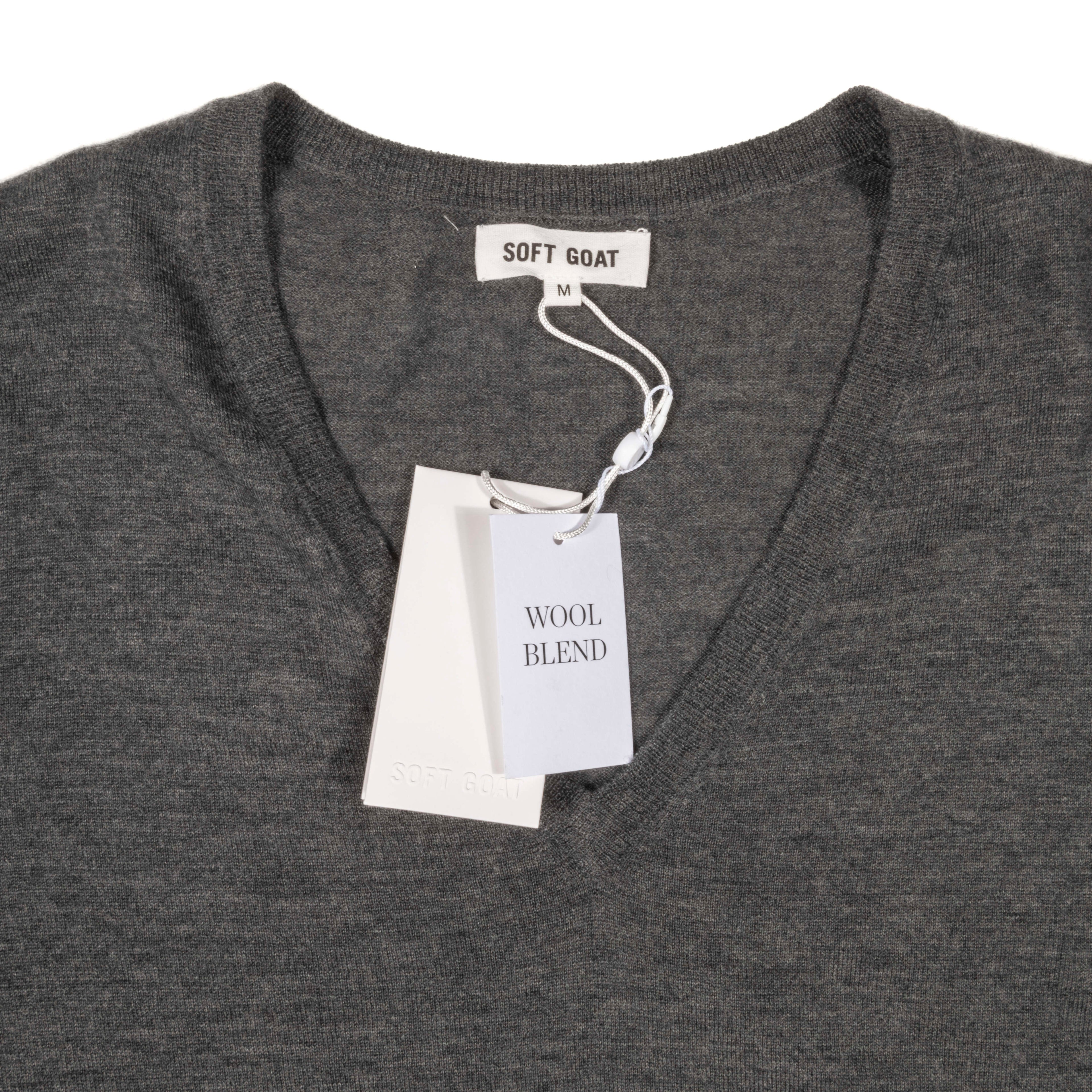 Men's Fine Knit V-neck Flannel Sz XL (EU)