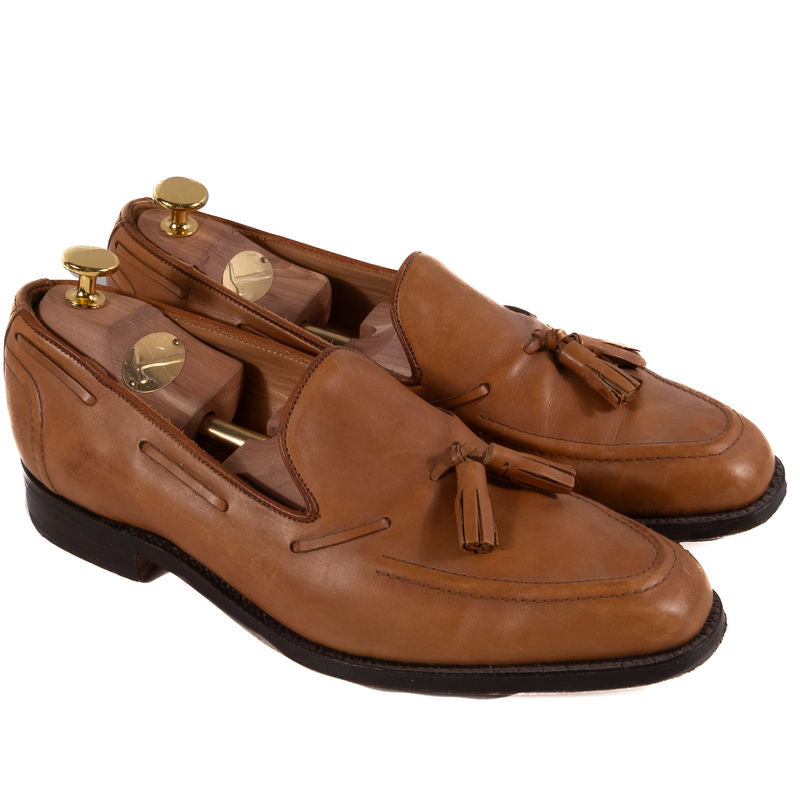 Tricker's  Light Brown Leather Tassel Loafers s