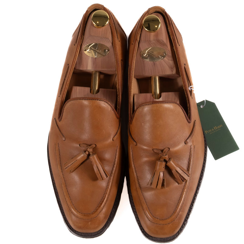 Tricker's  Light Brown Leather Tassel Loafers s