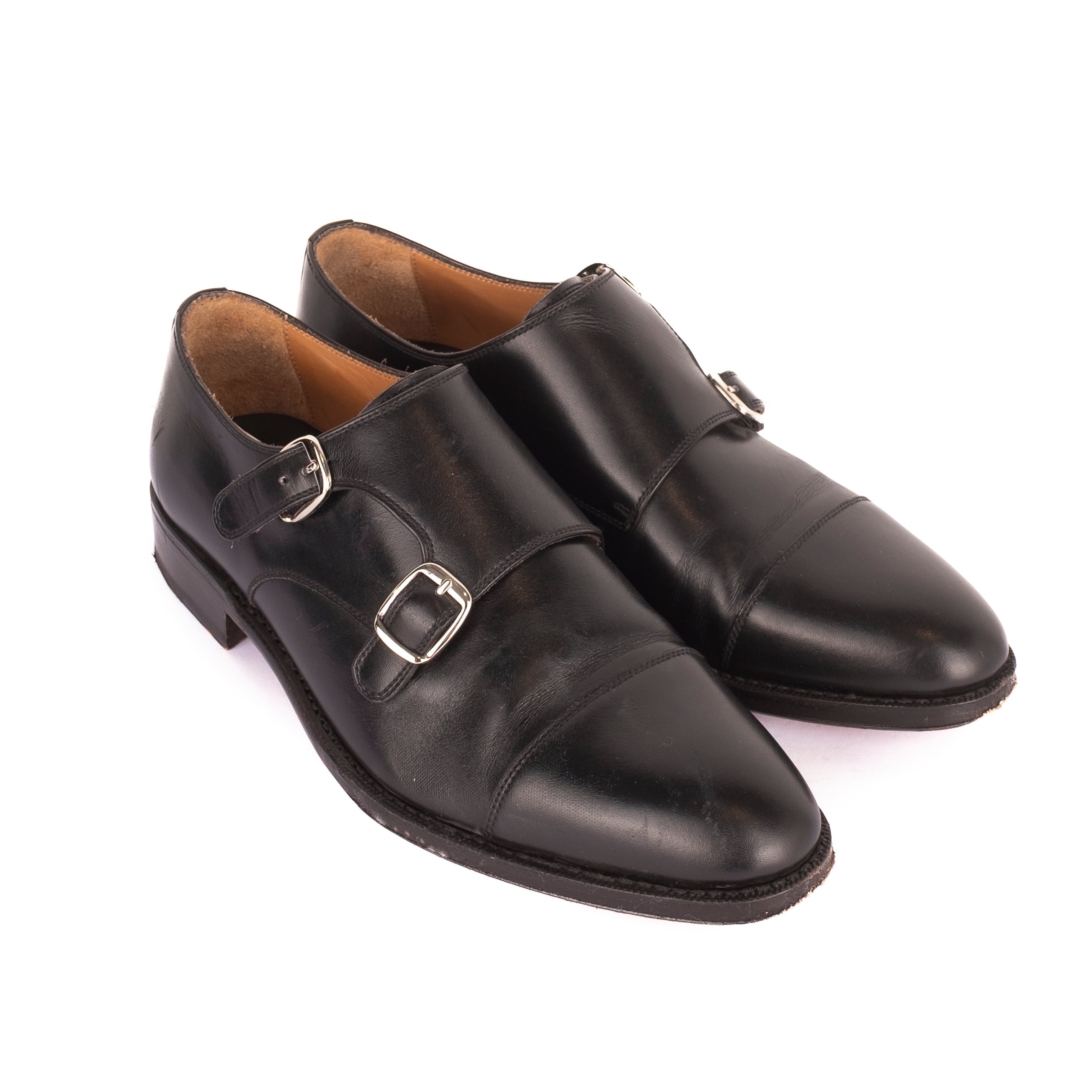 Box Calf Black Double Monkstrap