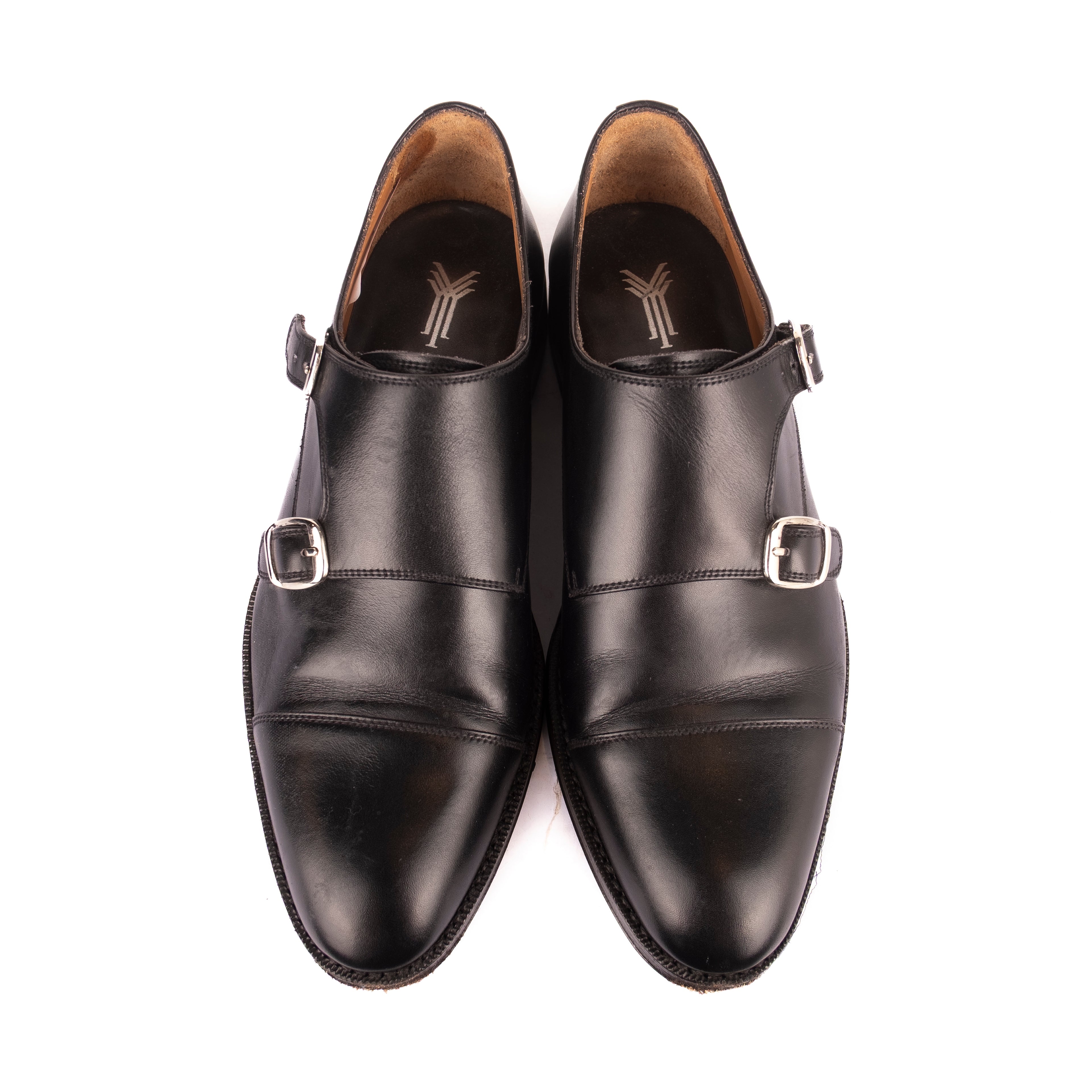Box Calf Black Double Monkstrap