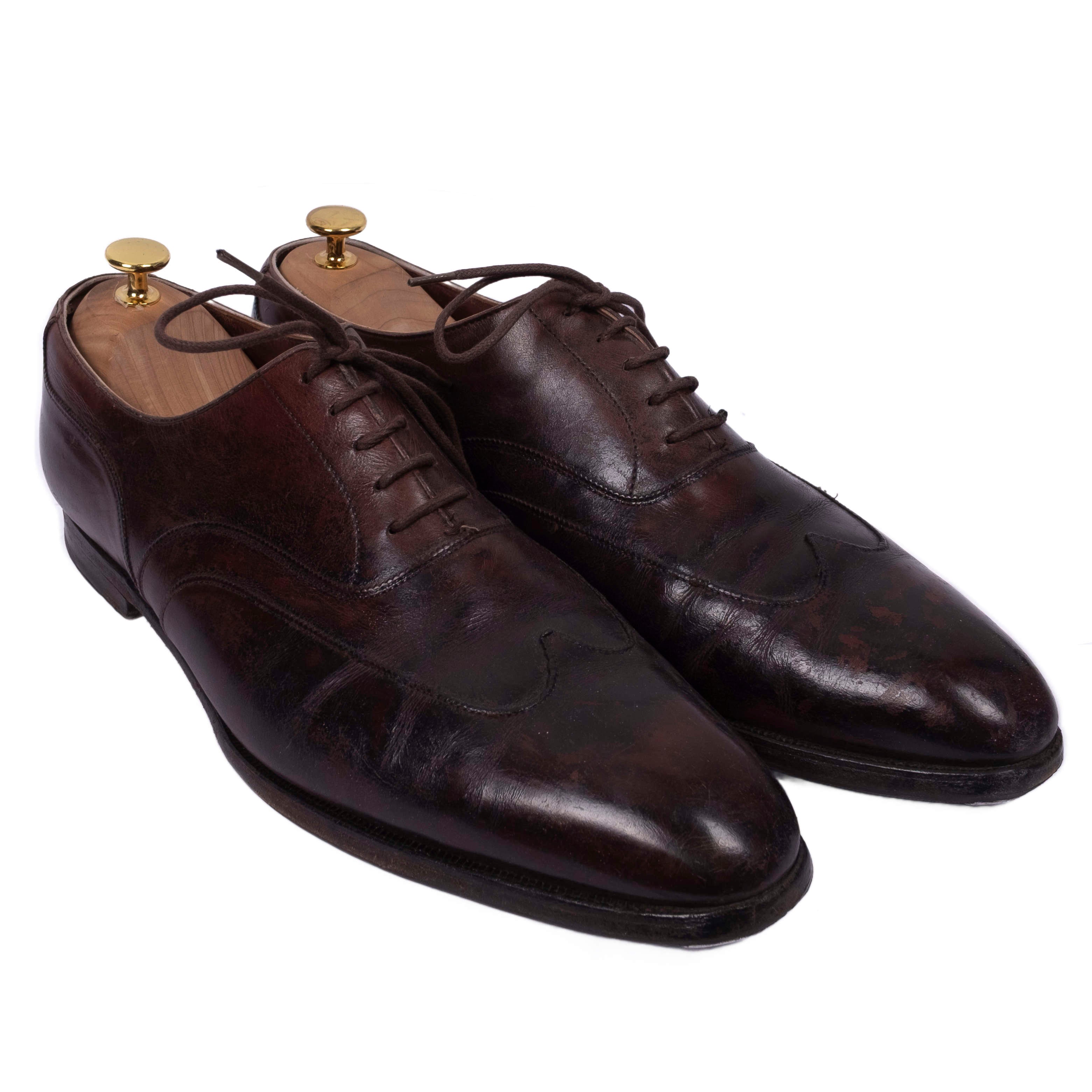 Brown Leather Brogue Oxfords