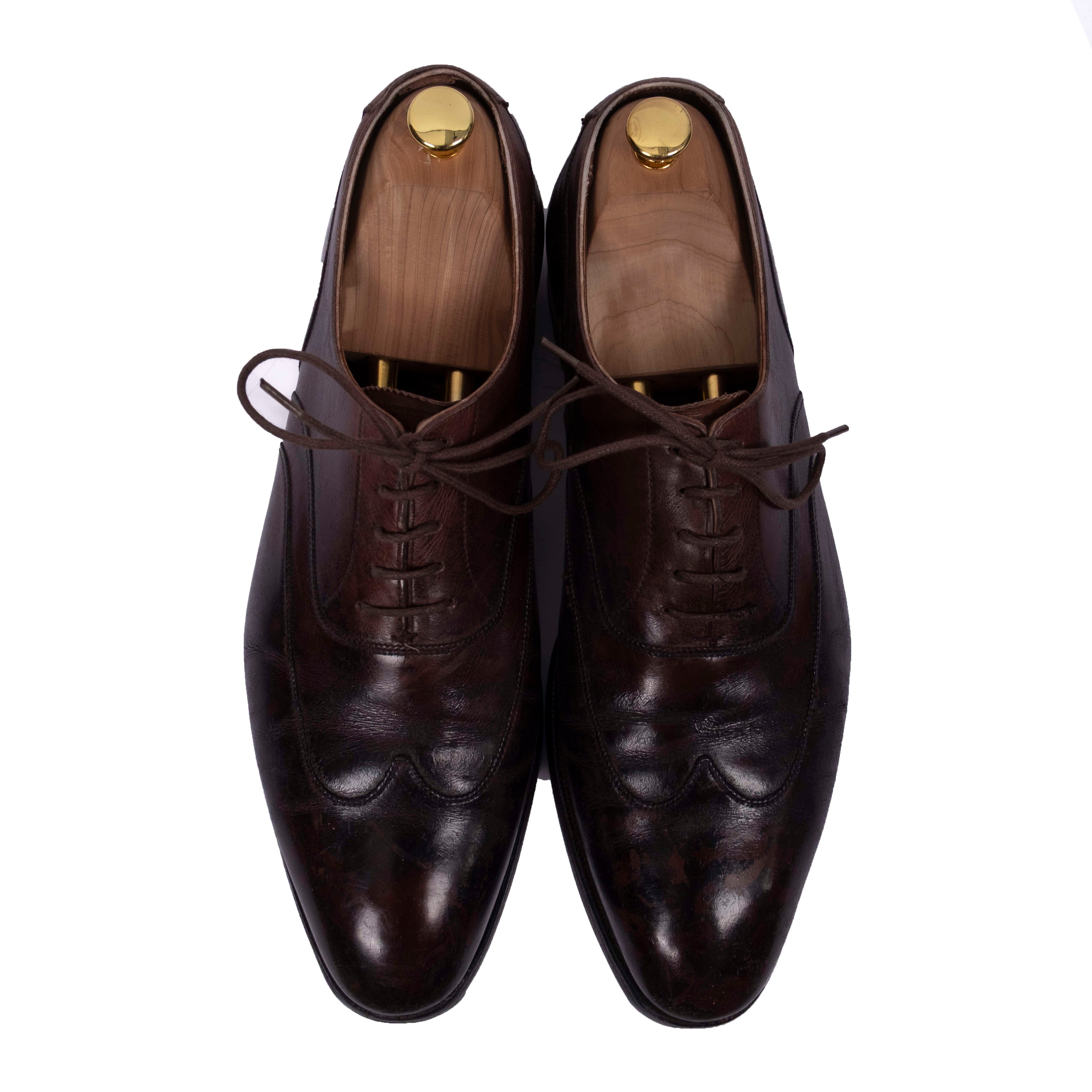 Brown Leather Brogue Oxfords