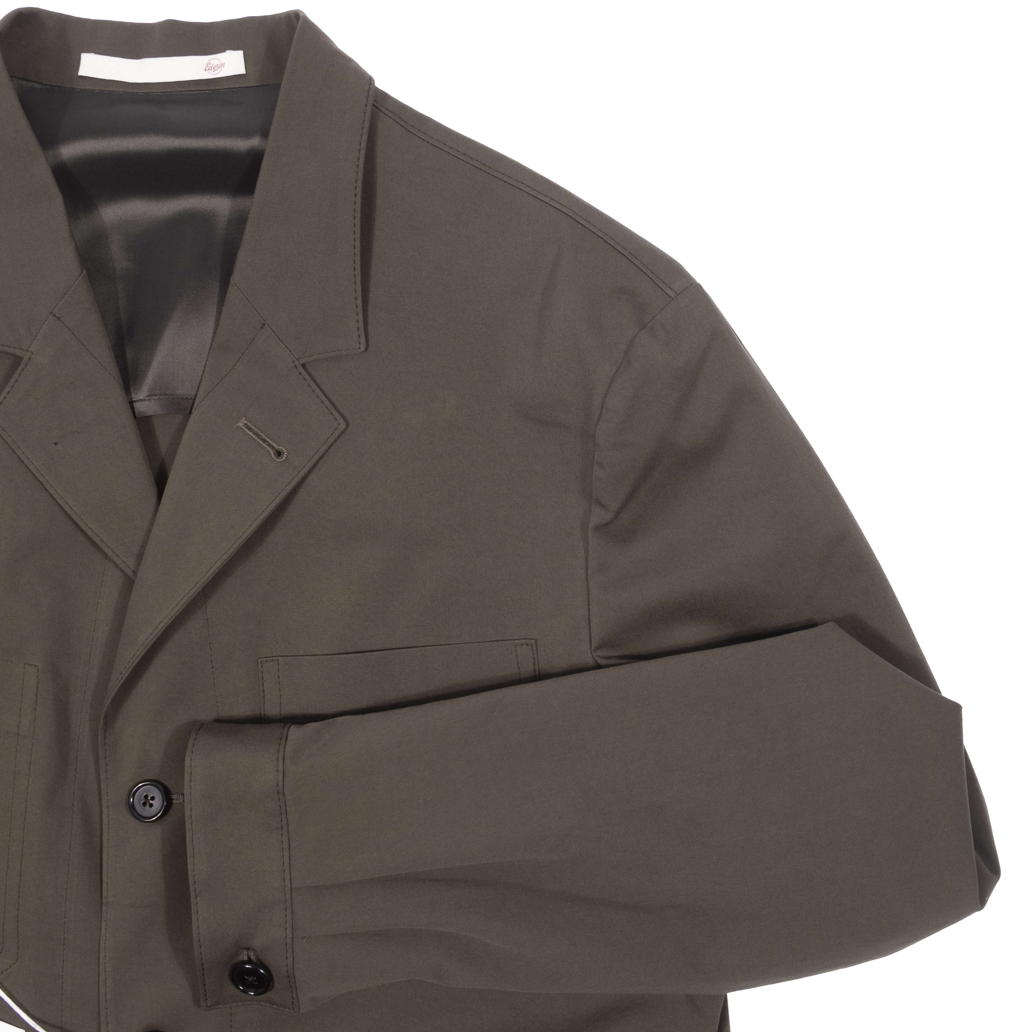 Neapolitan Hand Tailored Green Cotton Utility Jacket Size 50