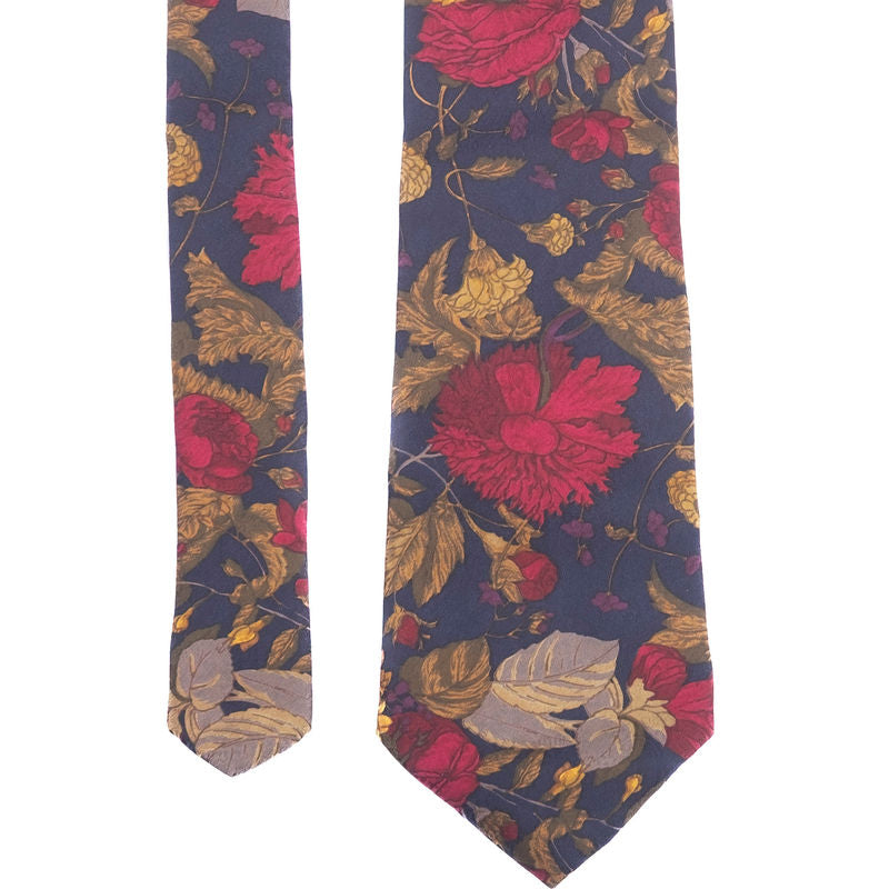 Navy Floral Tie