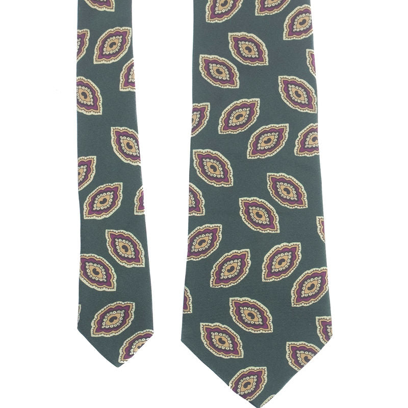 Green Patterned Tie