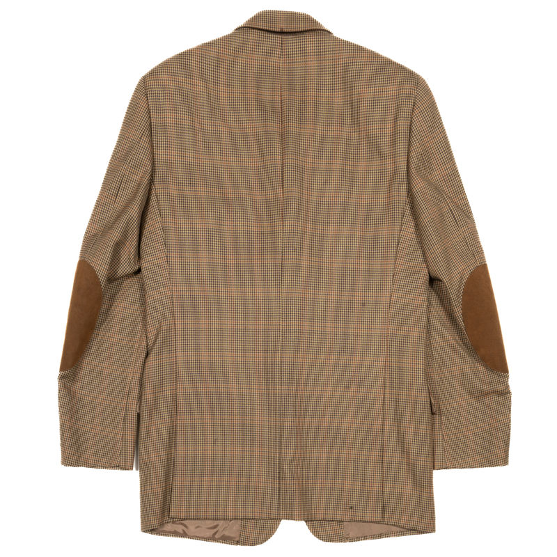 Conte di Roma Light Brown Wool/Cashmere Sport Coat with Checks