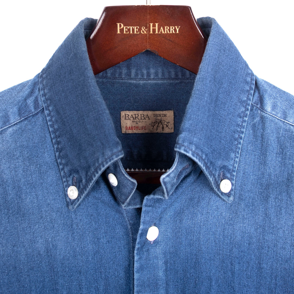 Dark Blue Denim Shirt
