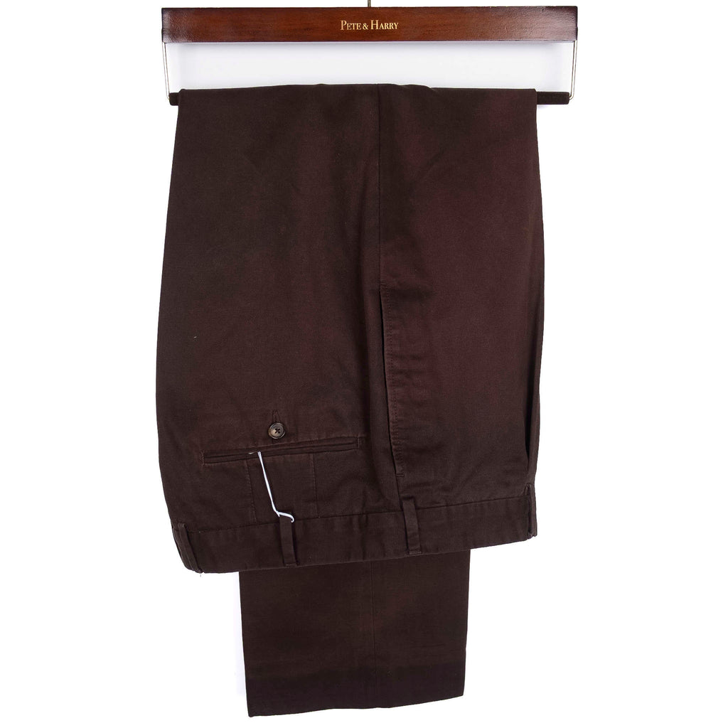 Brown Cotton Chinos