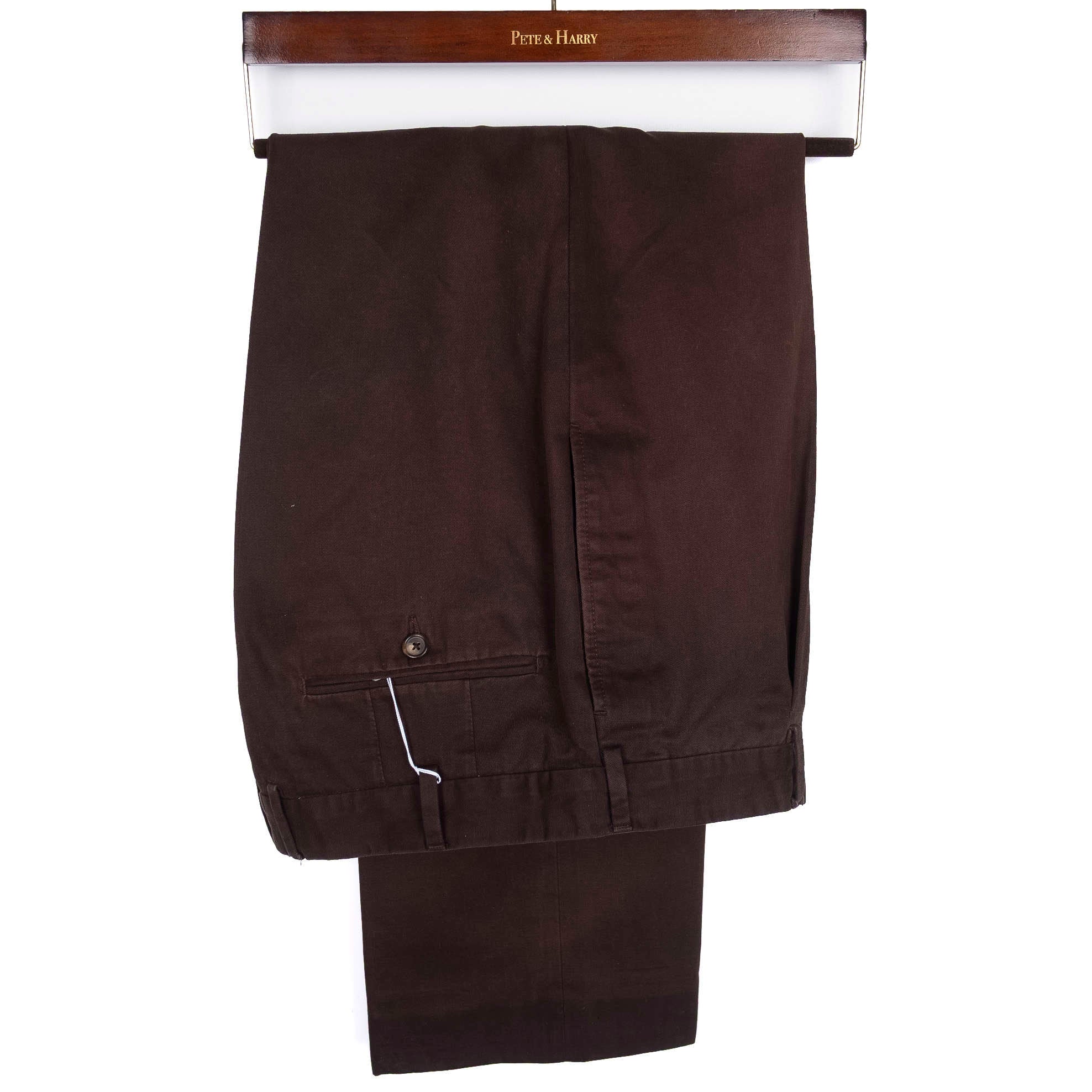 Brown Cotton Chinos